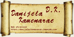 Danijela Kamenarac vizit kartica